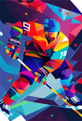 Poster  Joueur de hockey sur glace