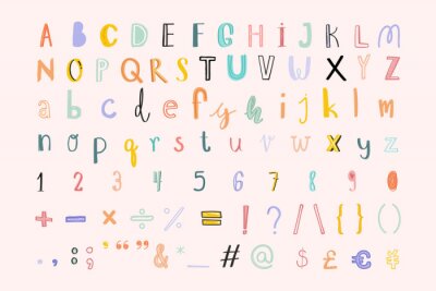 Joyeux alphabet coloré