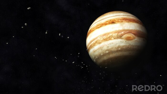 Poster  Jupiter et les astéroïdes
