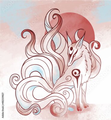 Poster  Kitsune mystérieux