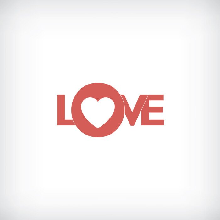 Poster  L'amour de l'inscription de la Saint-Valentin