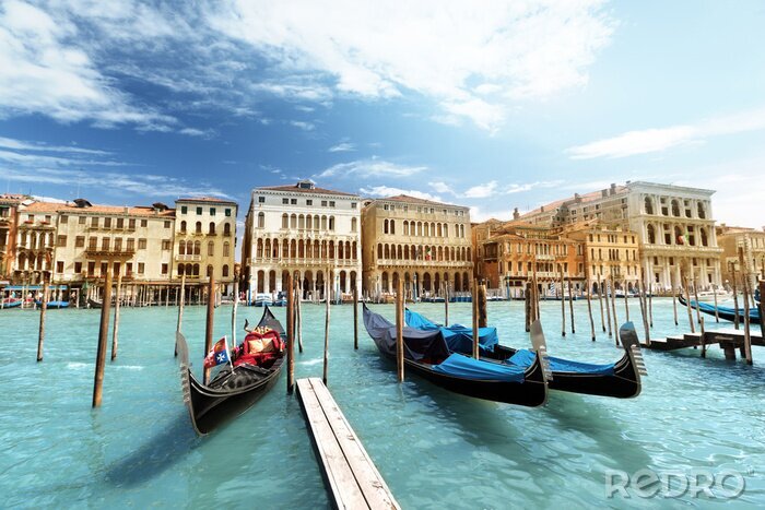 Poster  L'eau bleue à Venise