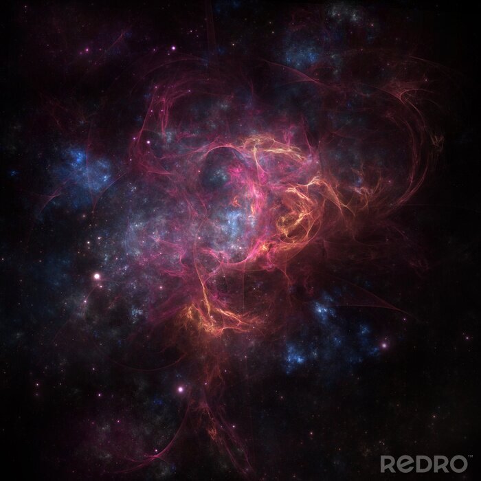 Poster  L'univers et la nébuleuse