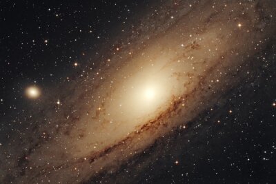 Poster  La galaxie d'Andromède vue de l'espace