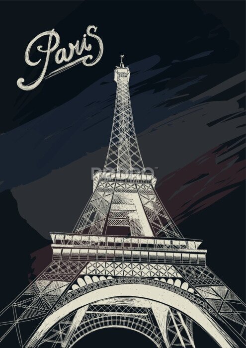 Poster  La majestueuse Tour Eiffel