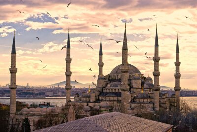 Poster  La Mosquée Bleue, Istanbul, Turquie.