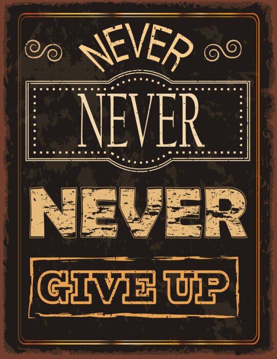 Poster  La motivation n'abandonne pas