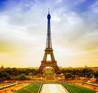 La Tour Eiffel au coucher du soleil