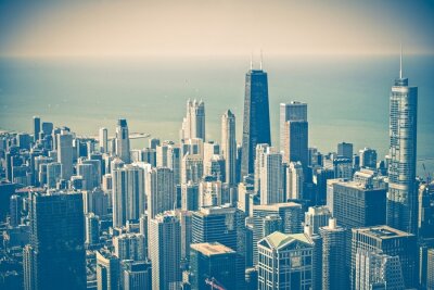 La ville de Chicago vue du ciel
