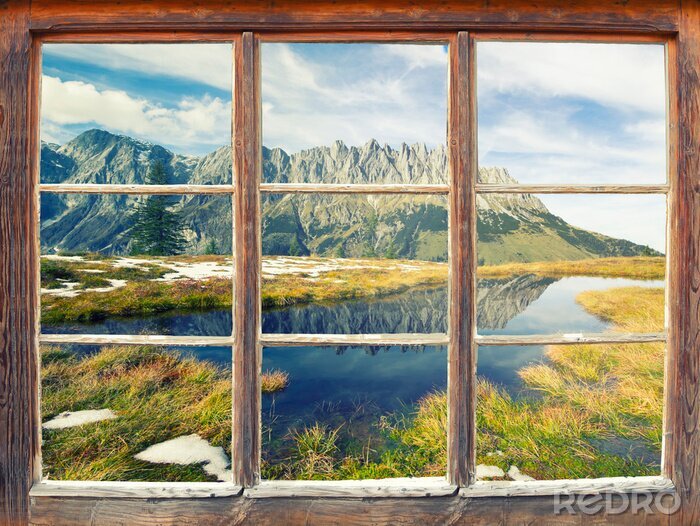 Poster  Lac dans les montagnes