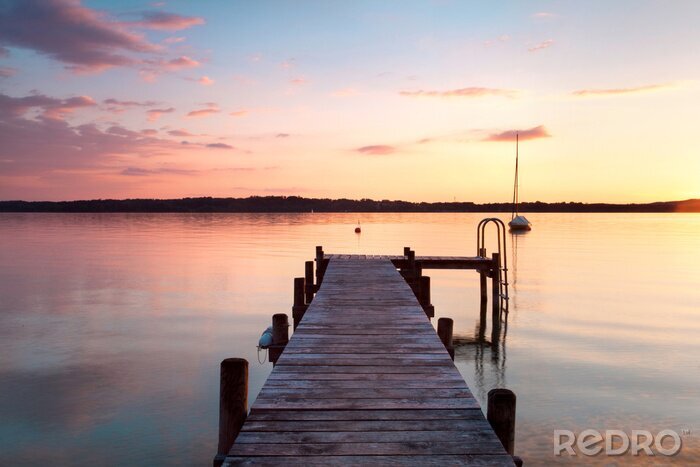 Poster  Lac paisible en Bavière