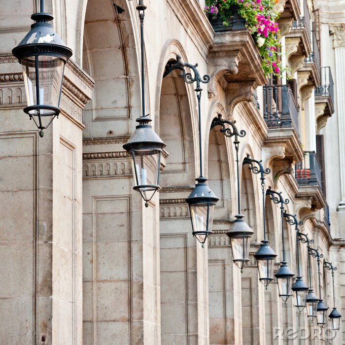 Poster  Lampadaires urbains à Barcelone