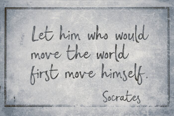 Poster  Le déplacer Socrate pâle