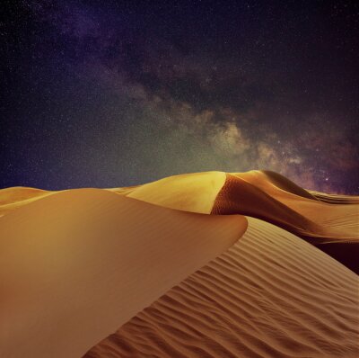 Poster  Le désert à la lumière des étoiles