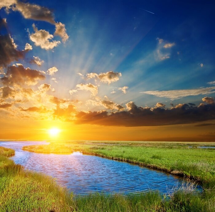 Poster  Le paysage d'un lieu idyllique