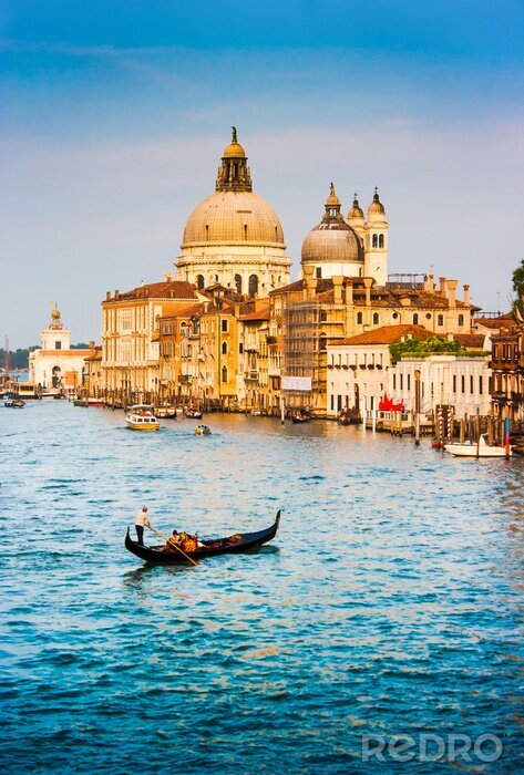 Poster  Le soleil se couchant sur Venise
