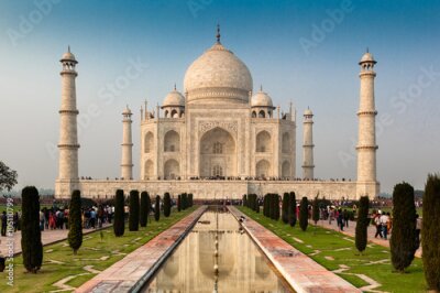 Poster  Le temple Taj Mahal à Agra, en Inde