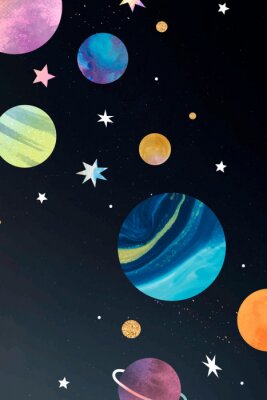 Poster  Les couleurs des planètes