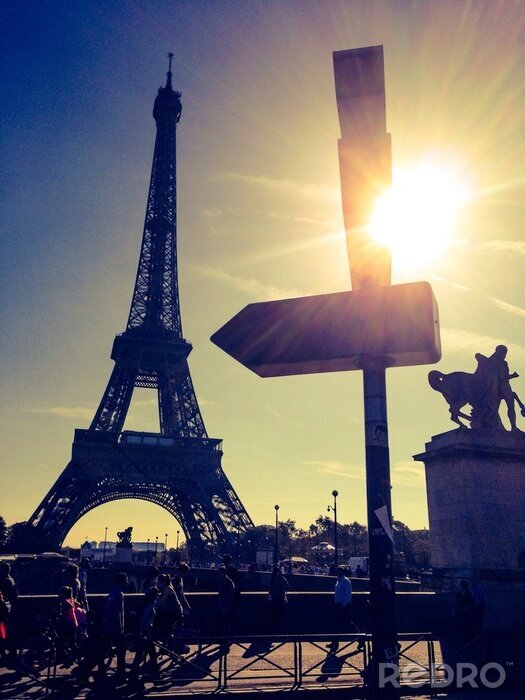 Poster  Les rues de Paris au soleil