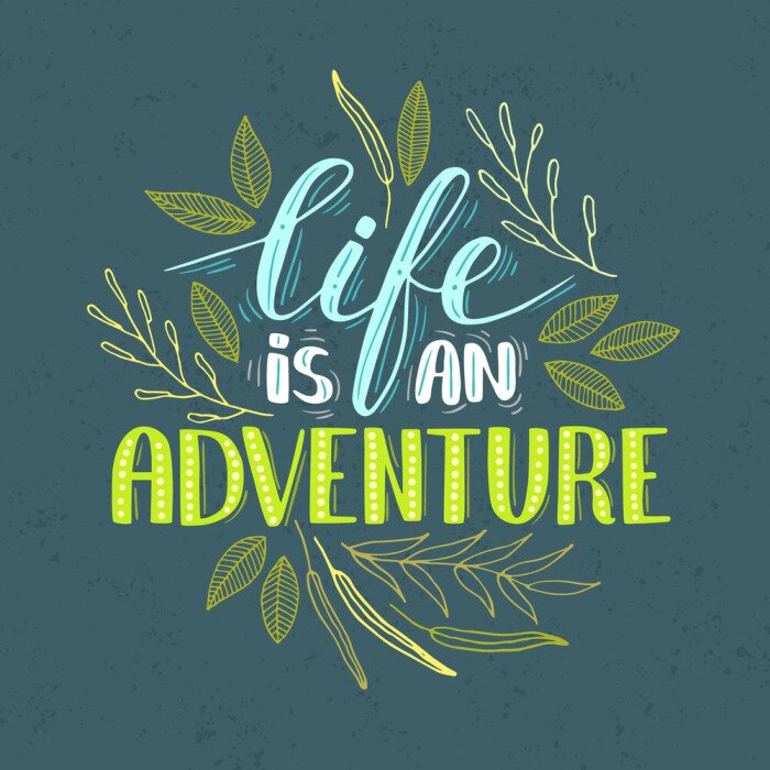 Poster  Lettrage typographique de style éco