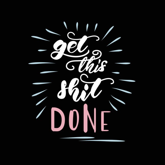 Poster  Lettrage vectoriel décoratif