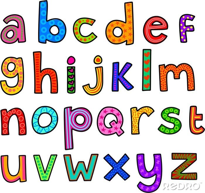 Poster  Lettres folles de l'alphabet