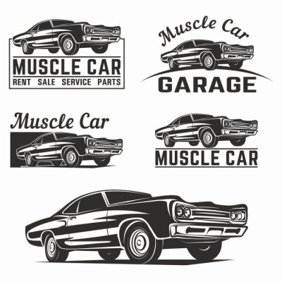 Poster  Logo automobile en plusieurs variantes