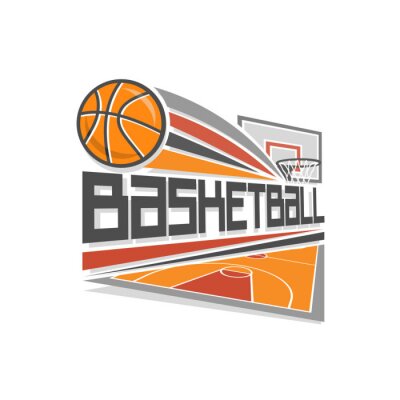 Poster  logo de basket-ball