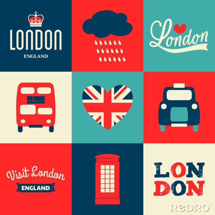 Poster  Londres Cartes Collection