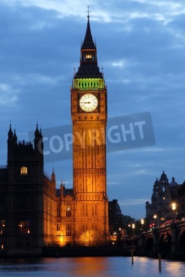 Poster  Londres et Big Ben la nuit