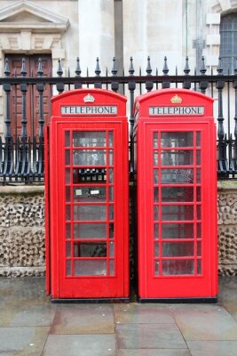 Poster  Londres et cabines téléphoniques rouges