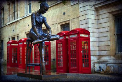 Poster  Londres et la statue de Covent Garden