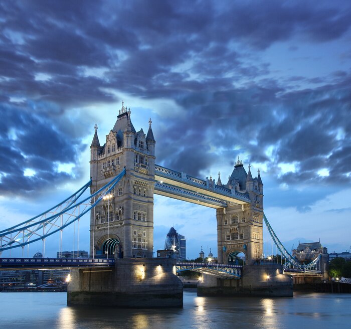 Poster  Londres et Tower Bridge