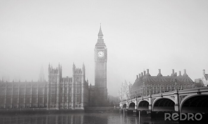 Poster  Londres noir et blanc