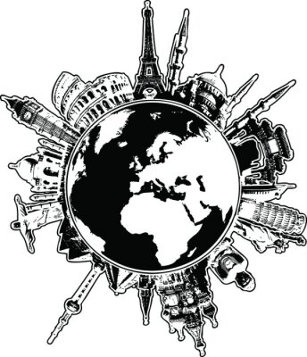 Londres noir et blanc  planète