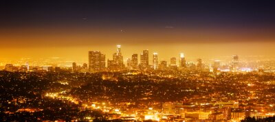 Poster  Los Angeles, panorama de nuit