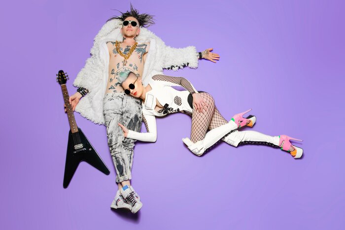 Poster  love and rock