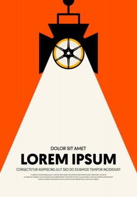 Lumière de projecteur et cinéma