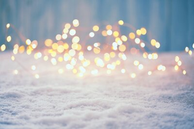 Poster  Lumières de Noël dans la neige