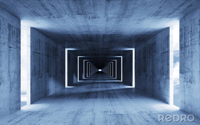 Poster  Lumières et structure effet de profondeur