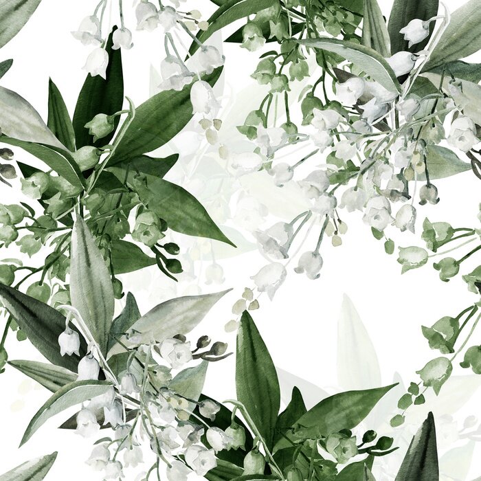 Poster  Lys aquarelle nature