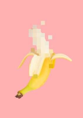 Poster  Magnifique motif avec une banane