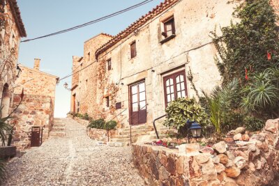 Maisons beiges village italien