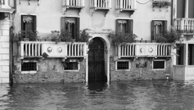 Maisons vénitiennes à marée haute