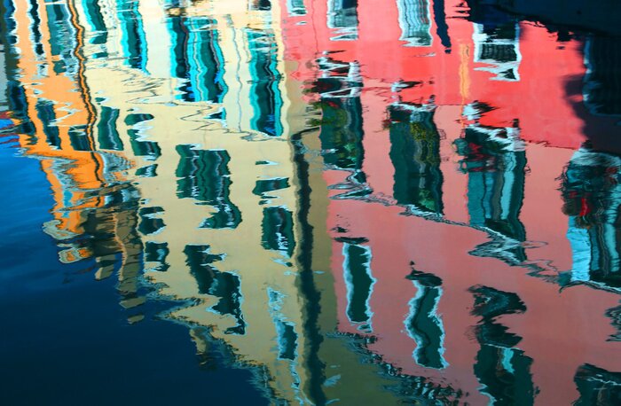 Poster  Maisons vénitiennes dans l'eau