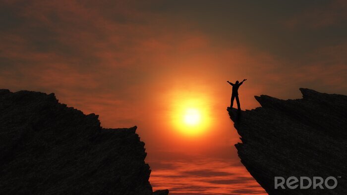 Poster  Mâle, sommet, montagne