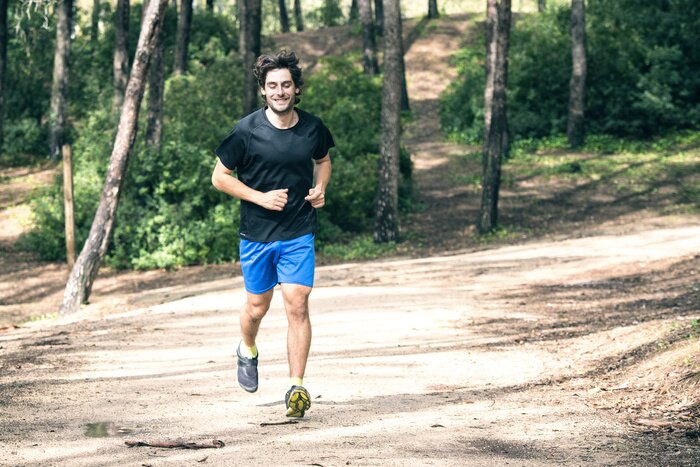 Poster  Man jogging dans le parc