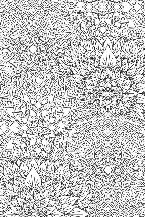 Poster  Mandalas décoratifs superposés les uns aux autres