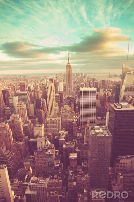 Poster  Manhattan avec le ton cru