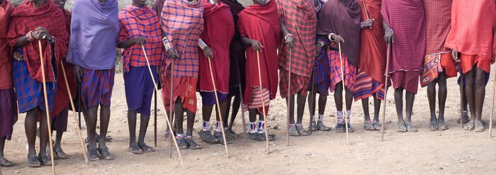 Poster  Masai, parc national d'Amboseli